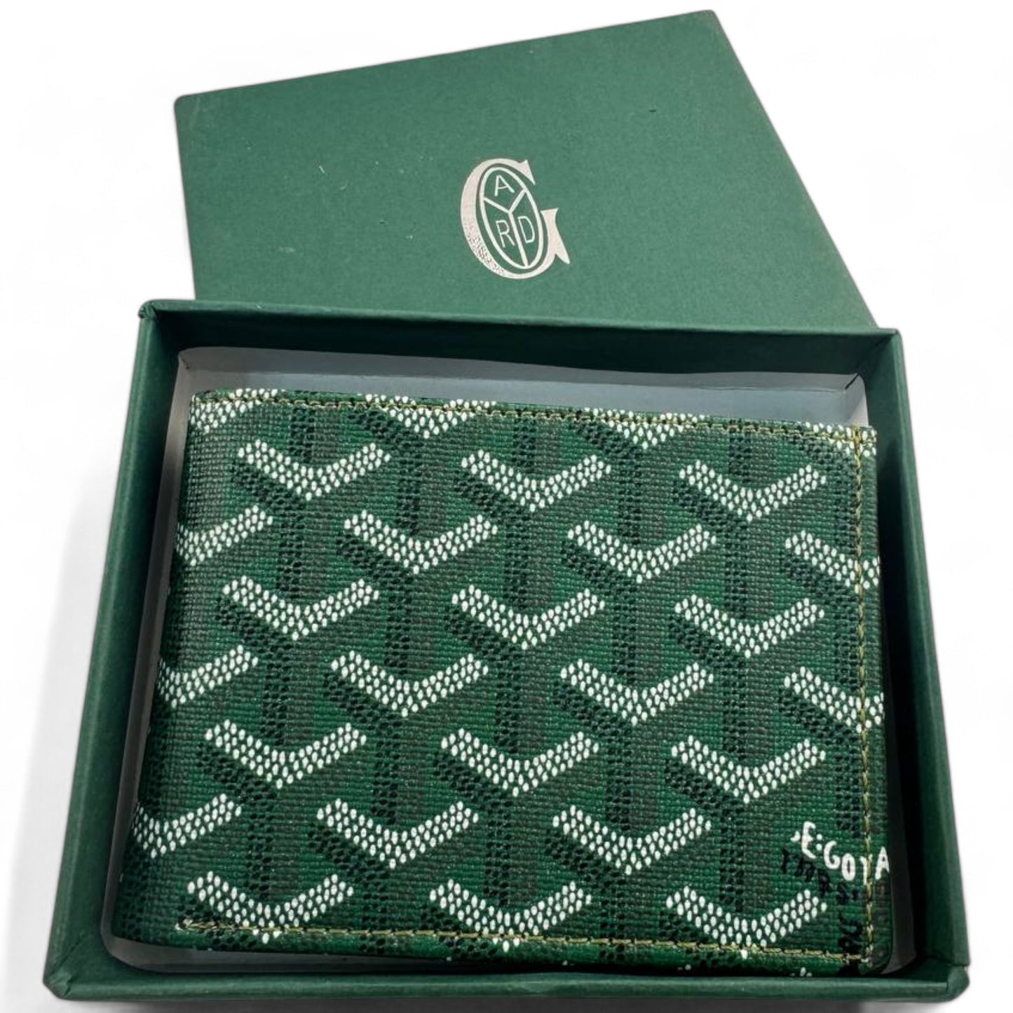 Goyard Green Monogram Canvas Wallet