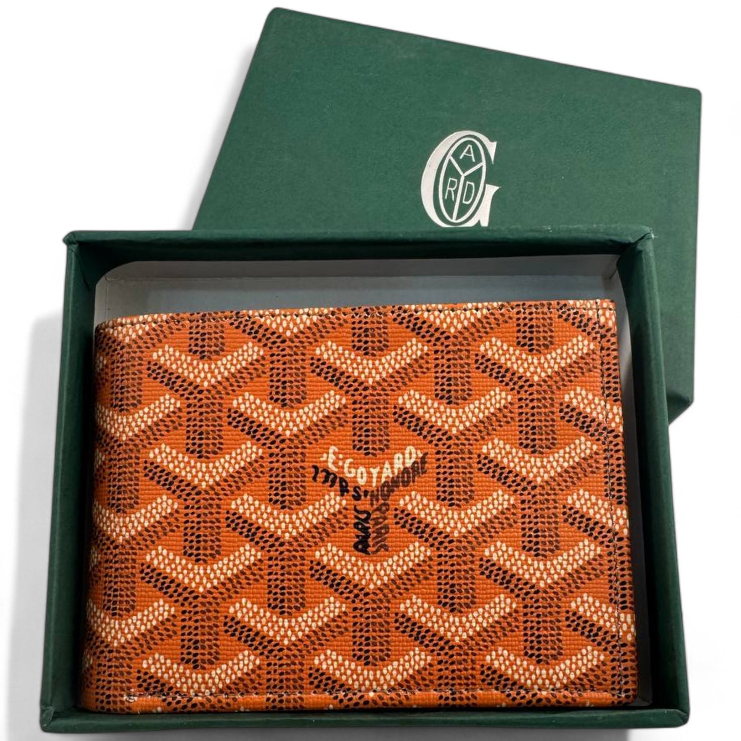 Goyard Orange Monogram Canvas Wallet