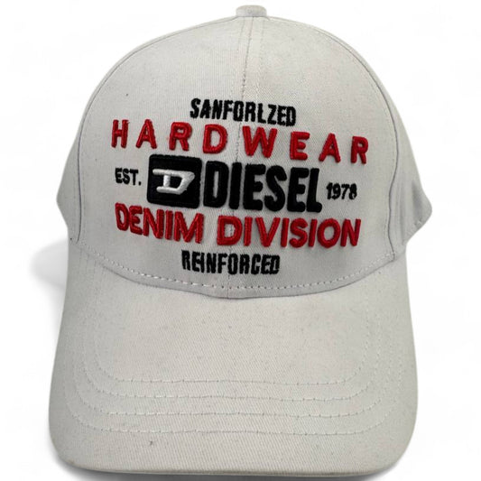 Diesel Denim Division Embroidered Cap - White