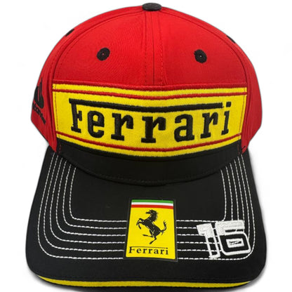 Scuderia Ferrari Charles Leclerc Team Cap - Red and Black