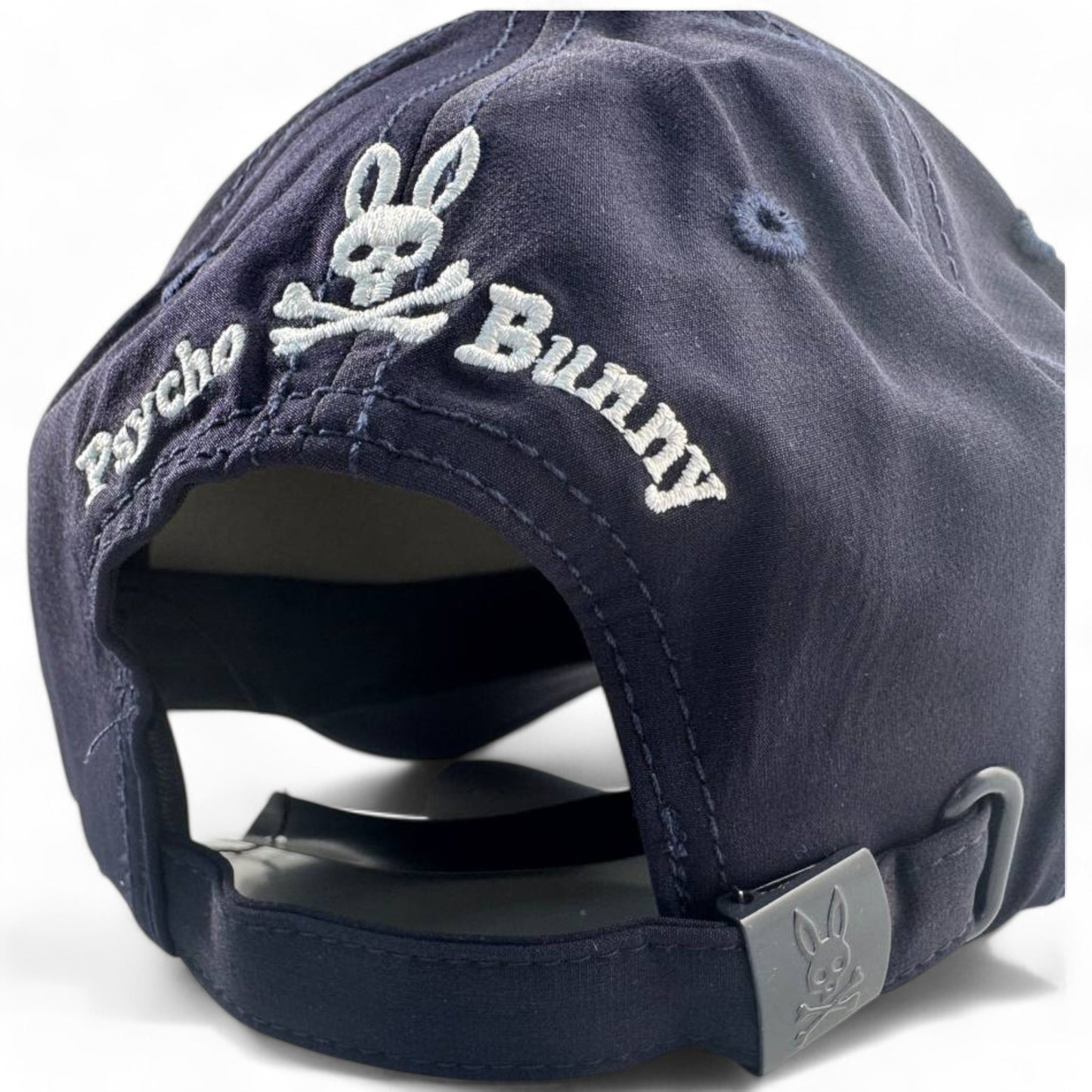 Psycho Bunny Skull Embroidered Cap - Navy