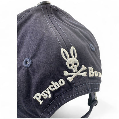 Psycho Bunny Skull Embroidered Cap - Navy