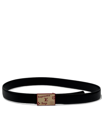 🔥 Louis Vuitton x Supreme Belt – Limited Edition Black & Gold (130 cm) 🔥