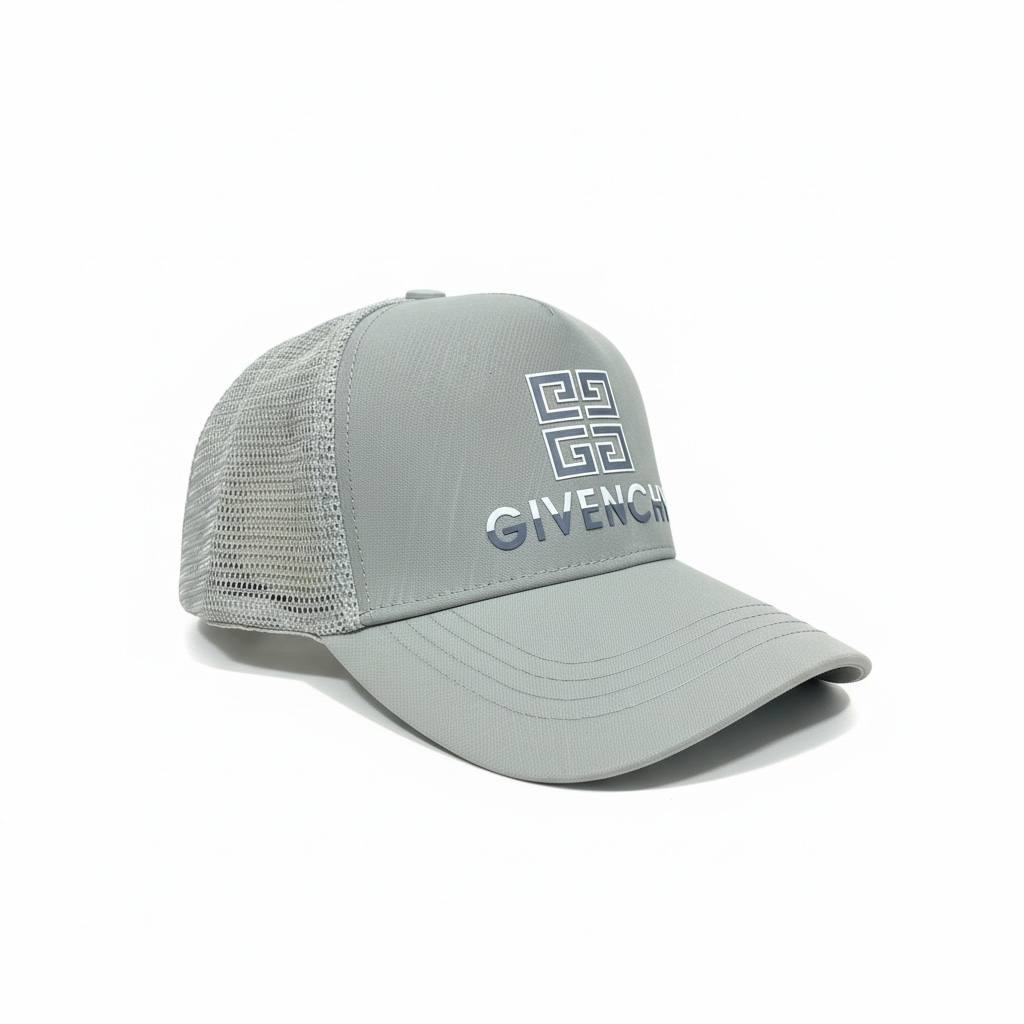 Givenchy Grey Logo Trucker Cap 🩶✨