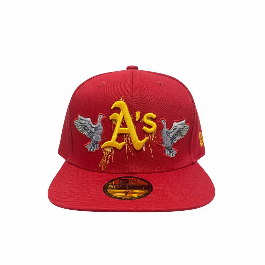 New Era Oakland A’s Red 59FIFTY Fitted Cap 🔴💛🔥