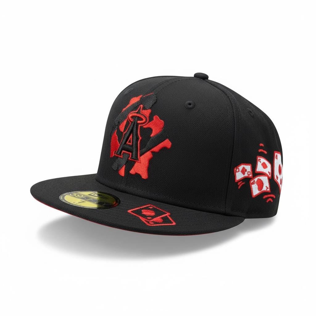 New Era Los Angeles Angels Black & Red 59FIFTY Fitted Cap 🖤🔴⚾