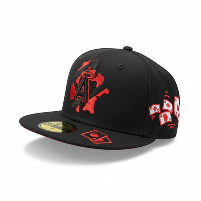New Era Los Angeles Angels Black & Red 59FIFTY Fitted Cap 🖤🔴⚾