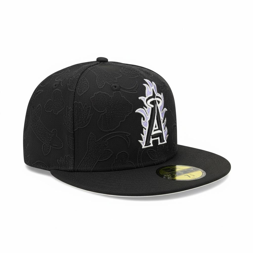 New Era Los Angeles Angels Black 59FIFTY Fitted Cap 🔥🖤⚾