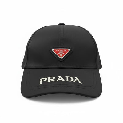 Prada Double Logo Black Cap ❤️🖤🧢