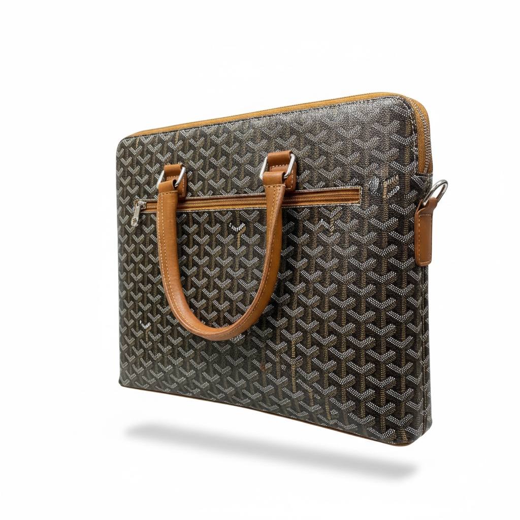 Goyard-Inspired Monogram Business Travel Bag 💼✨ | Luxury Executive Briefcase