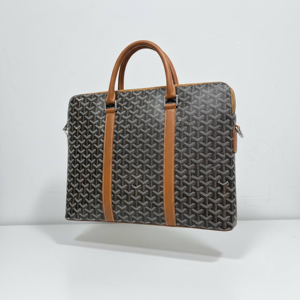 Goyard-Inspired Monogram Business Travel Bag 💼✨ | Luxury Executive Briefcase