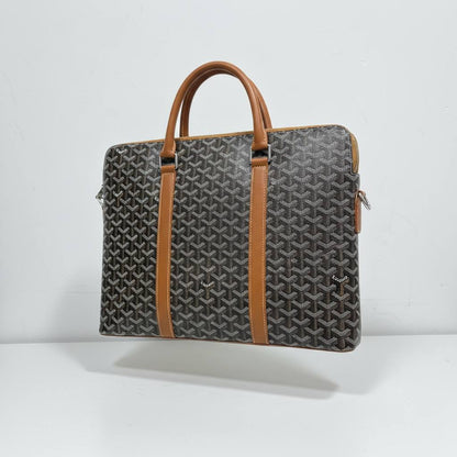Goyard-Inspired Monogram Business Travel Bag 💼✨ | Luxury Executive Briefcase