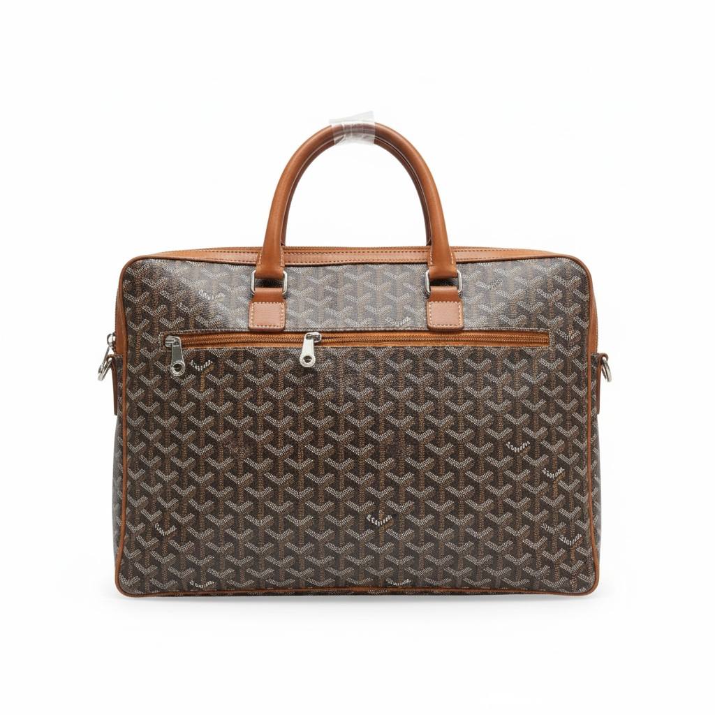 Goyard-Inspired Monogram Business Travel Bag 💼✨ | Luxury Executive Briefcase