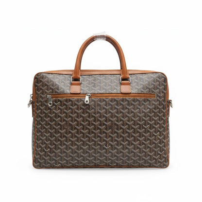 Goyard-Inspired Monogram Business Travel Bag 💼✨ | Luxury Executive Briefcase