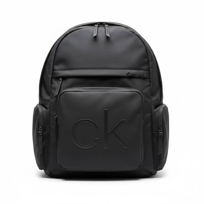 Calvin Klein Black Logo Backpack – Premium Urban Laptop Bag 🎒🖤 | CK Minimal Edition