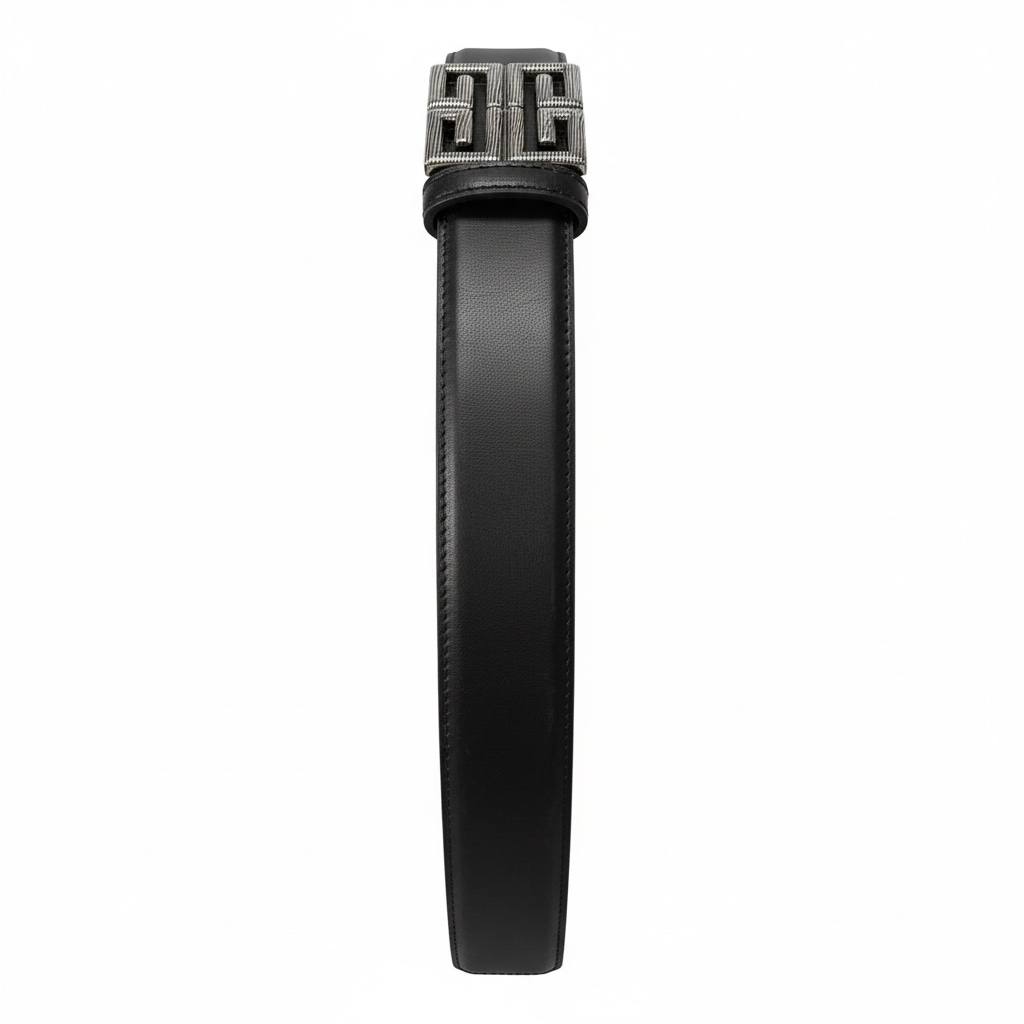 Givenchy 4G Logo Leather Belt – Black Designer Statement Belt  🖤✨ 110 cm