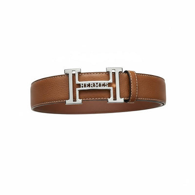 Hermès H Buckle Leather Belt – Brown Classic Luxury Belt 🤎✨