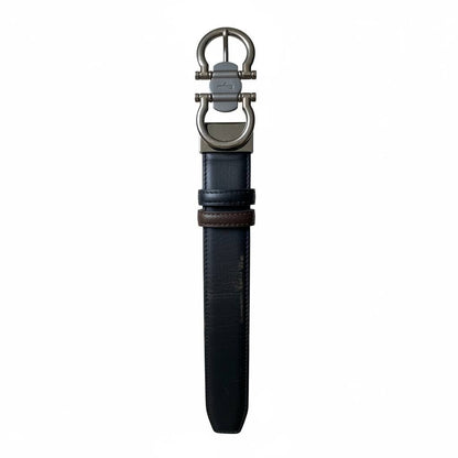 Salvatore Ferragamo Reversible Gancini Leather Belt – Black & Brown 120cm 🖤🤎✨