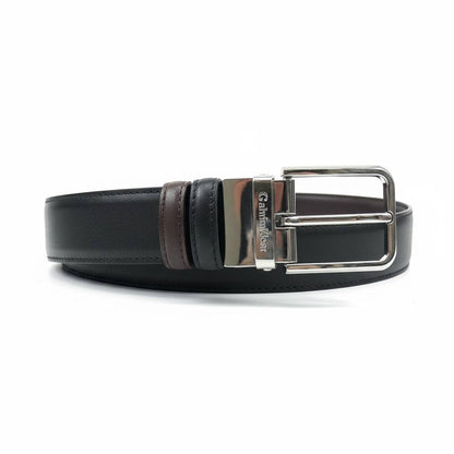 Calvin Klein Reversible Leather Belt – Black & Brown Classic Buckle 130cm 🖤🤎✨