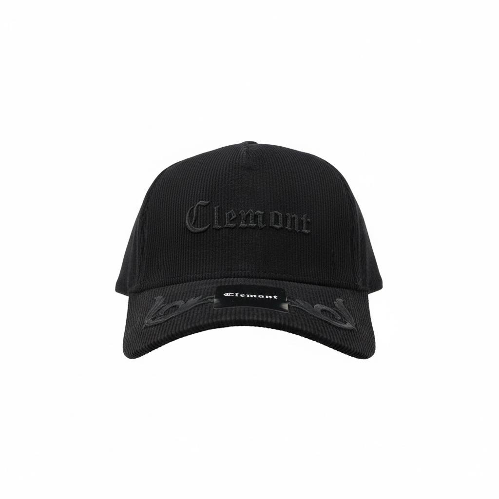 Clemont Black Embroidered Cap 🖤🧢