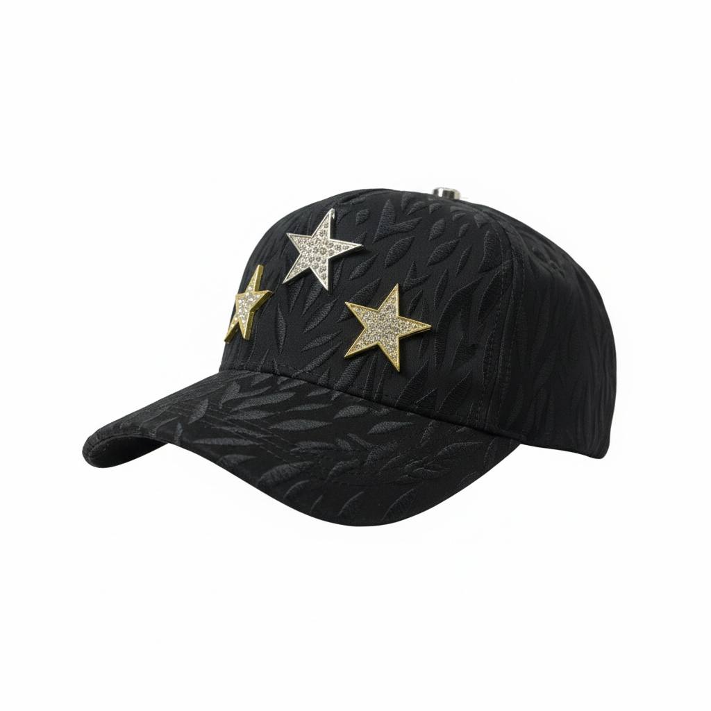 Chrome Galaxy Rockstar Black Cap ⭐🖤