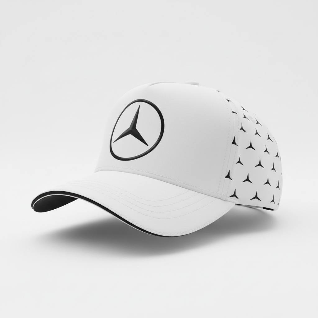 Mercedes-Benz White Star Logo Cap 🤍⭐🚗🔥
