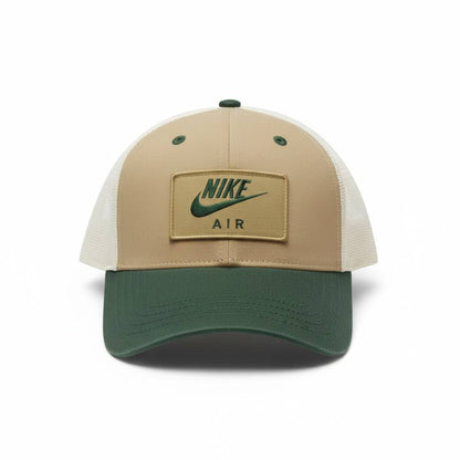 Nike Air Trucker Cap – Beige & Green Edition 🧢💚🔥