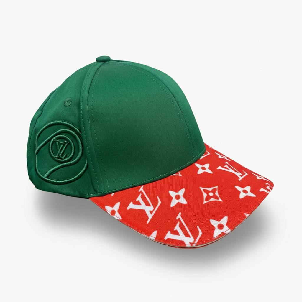 Louis Vuitton Monogram Green & Red Contrast Cap 🟢🔴✨🧢🔥
