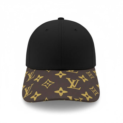 Louis Vuitton Black & Monogram Visor Cap – Luxury Contrast Edition 🖤✨🔥