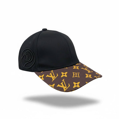 Louis Vuitton Black & Monogram Visor Cap – Luxury Contrast Edition 🖤✨🔥