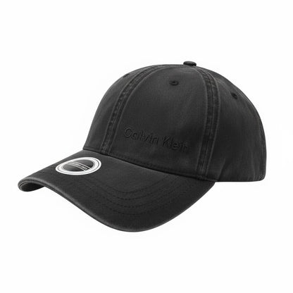 Calvin Klein Black Leather Baseball Cap 🖤🧢✨