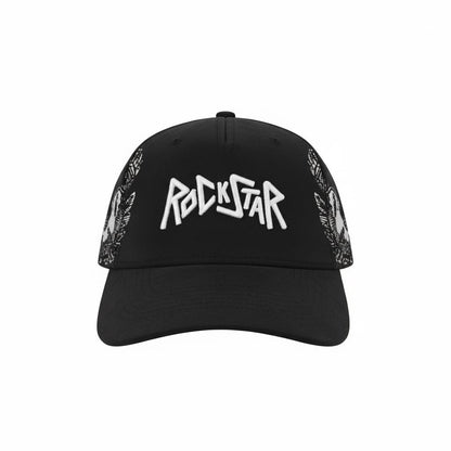 Rockstar Black Statement Cap 🎸🖤🔥