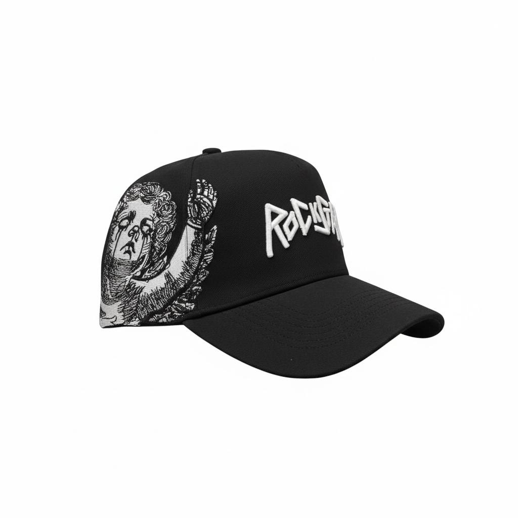 Rockstar Black Statement Cap 🎸🖤🔥