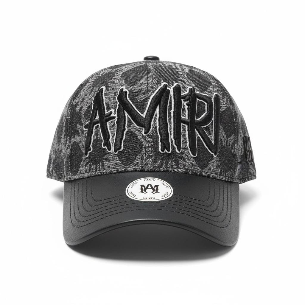 AMIRI Gothic Logo Statement Cap 🖤🔥🧢