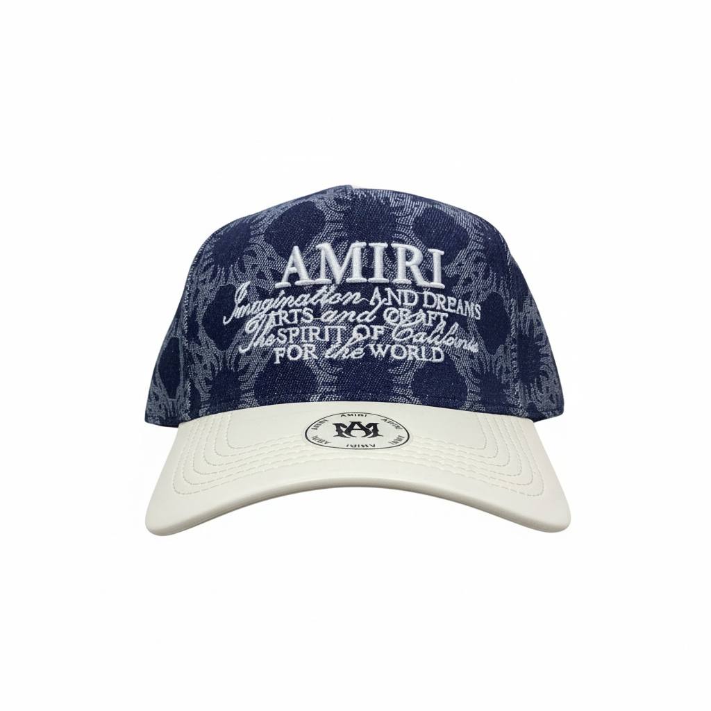 AMIRI Blue Monogram Script Cap 💙🧢✨