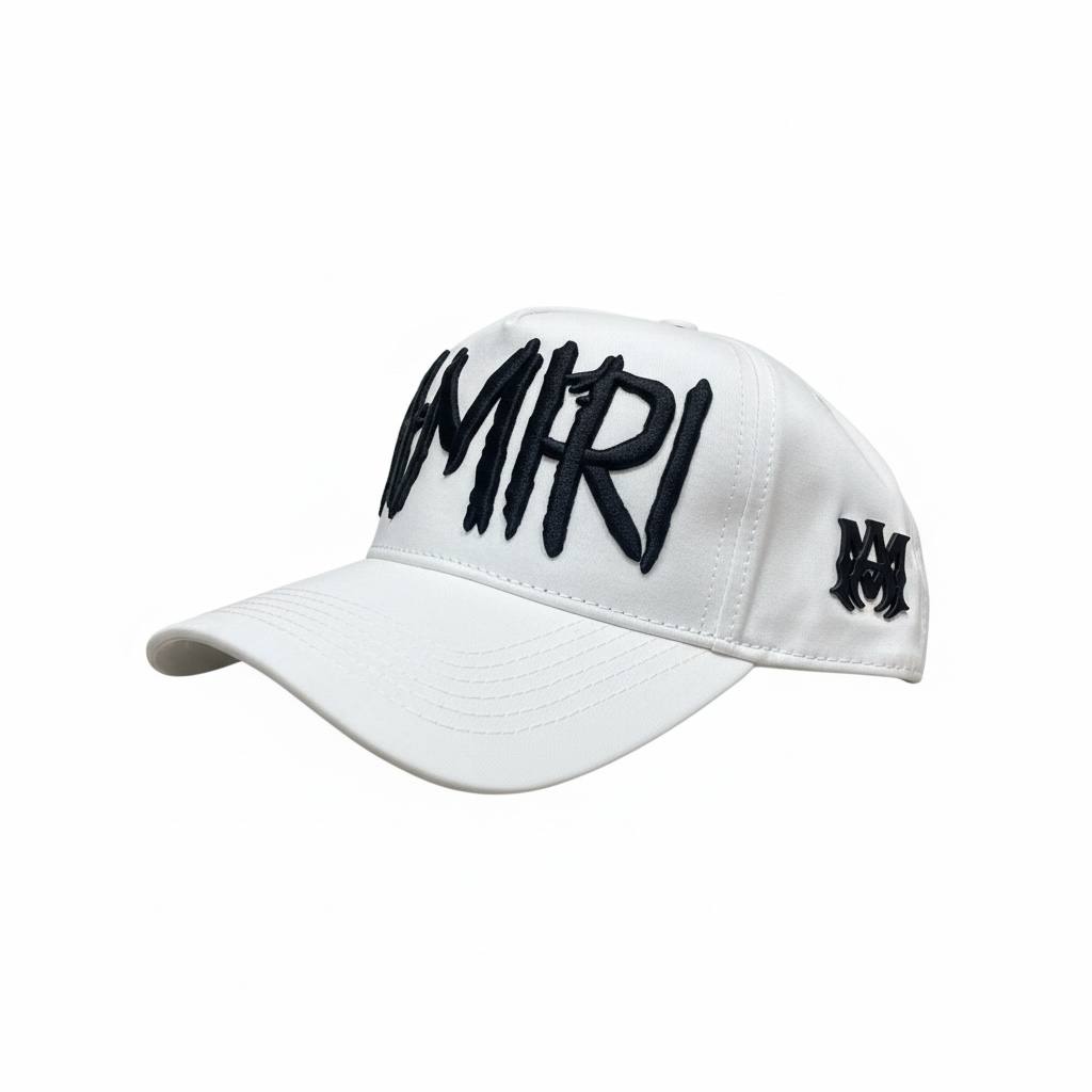 AMIRI White Mesh Trucker Cap 🤍🖤🔥