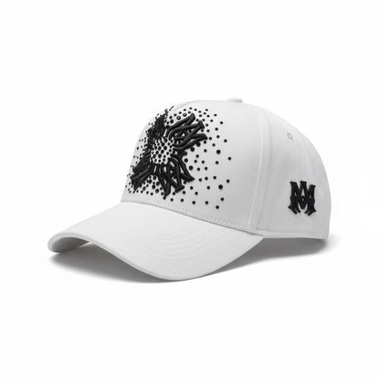 Amiri Crystal Star White Cap 🤍✨