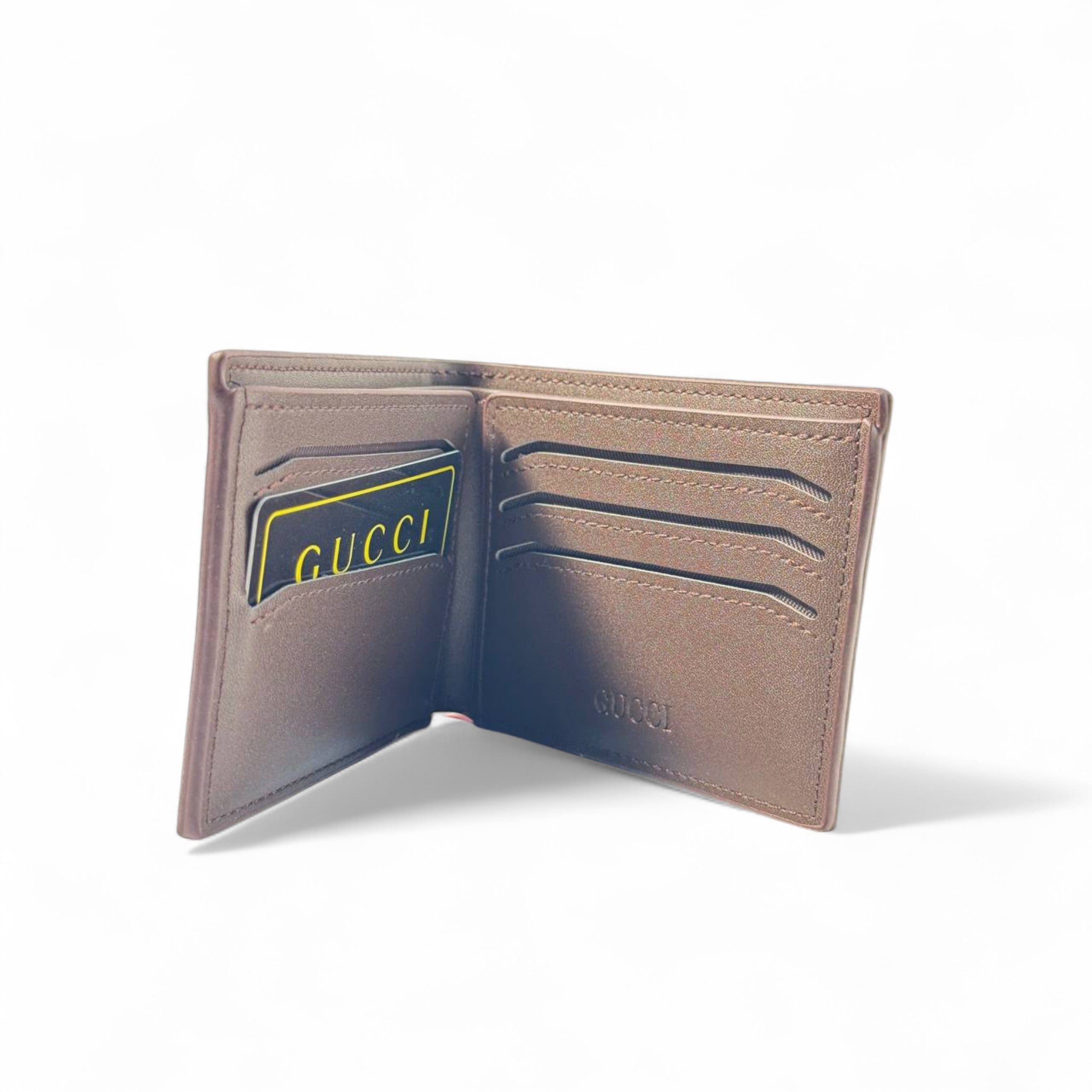 Gucci Beige Checkered Wallet with Black GG Logo 👜✨
