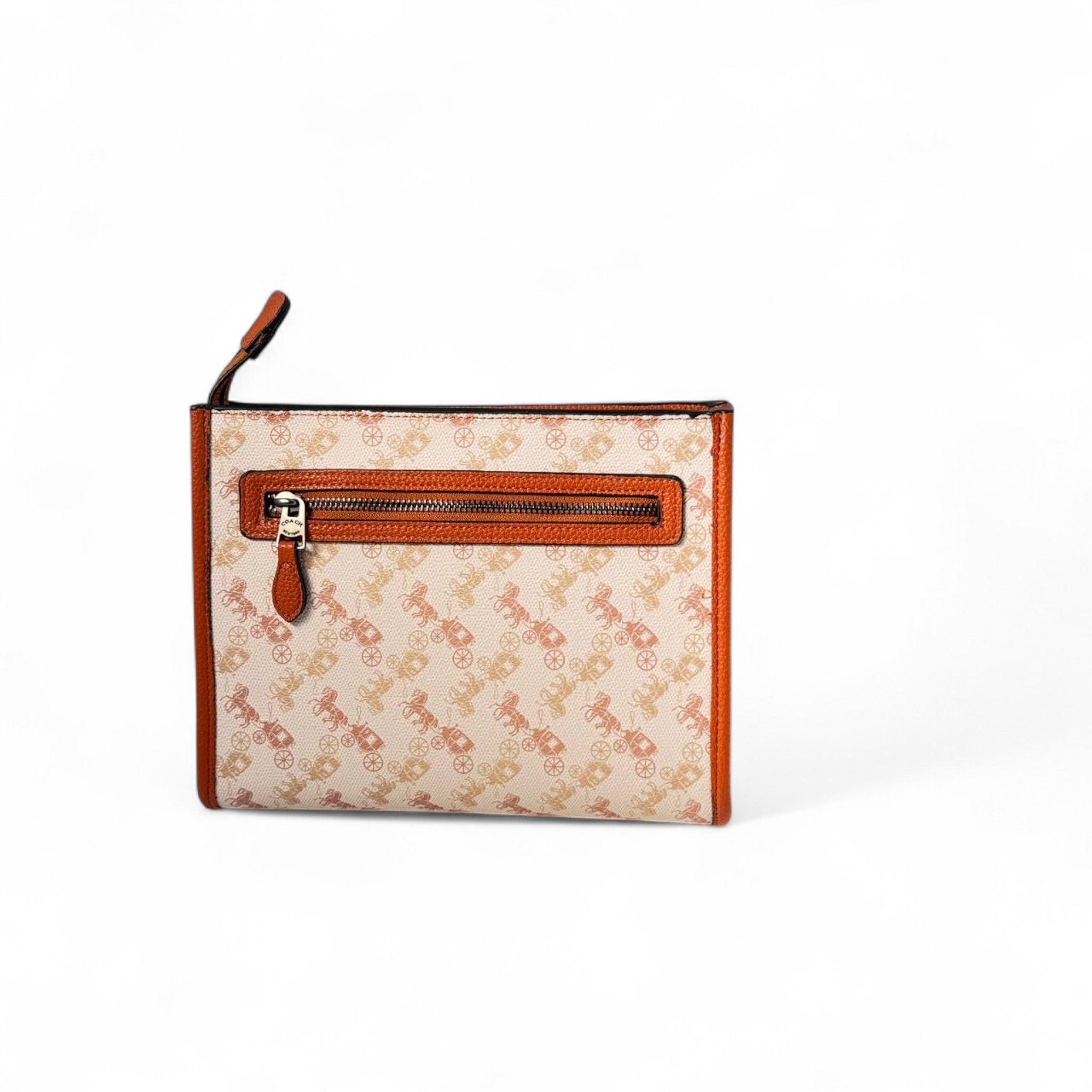 Coach Horse & Carriage Canvas Wristlet Clutch | Signature Elegance 👜✨