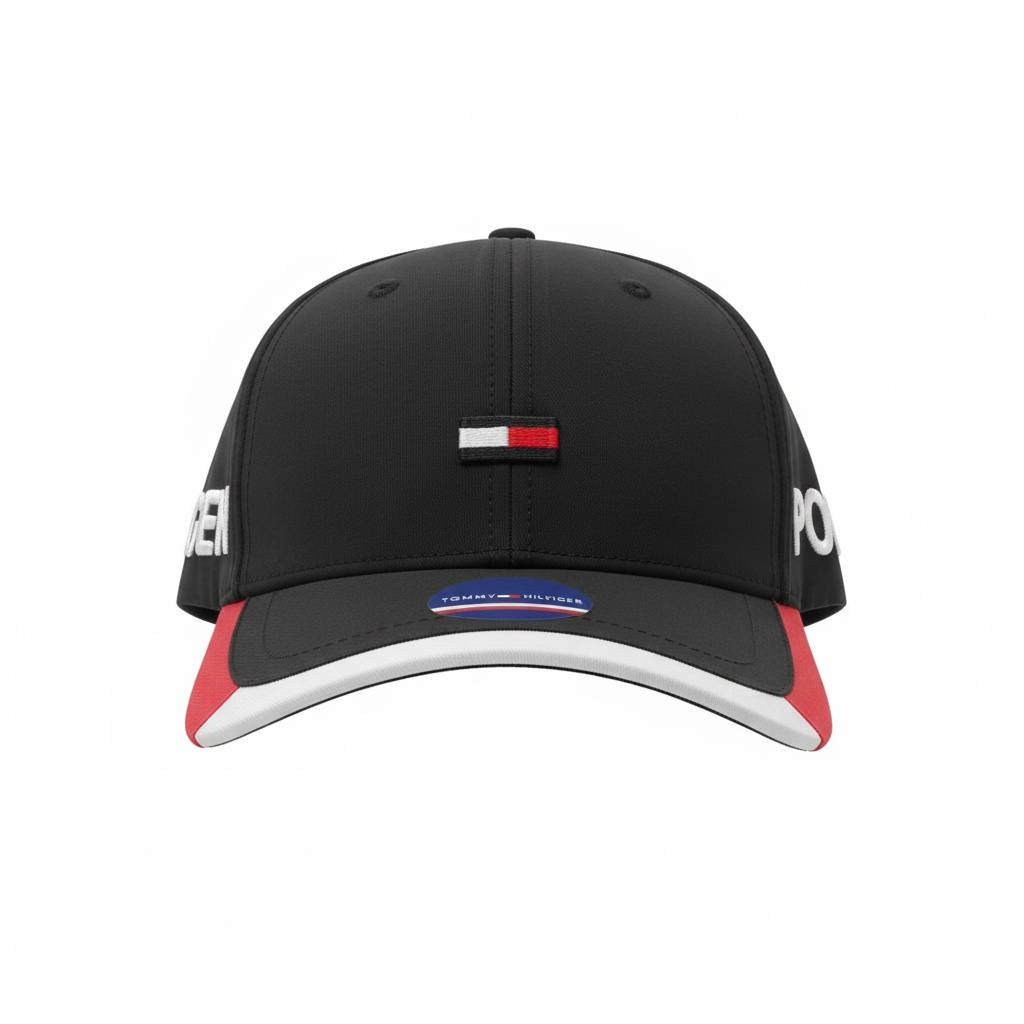Tommy Hilfiger Black Signature Flag Cap 🖤🧢🇺🇸
