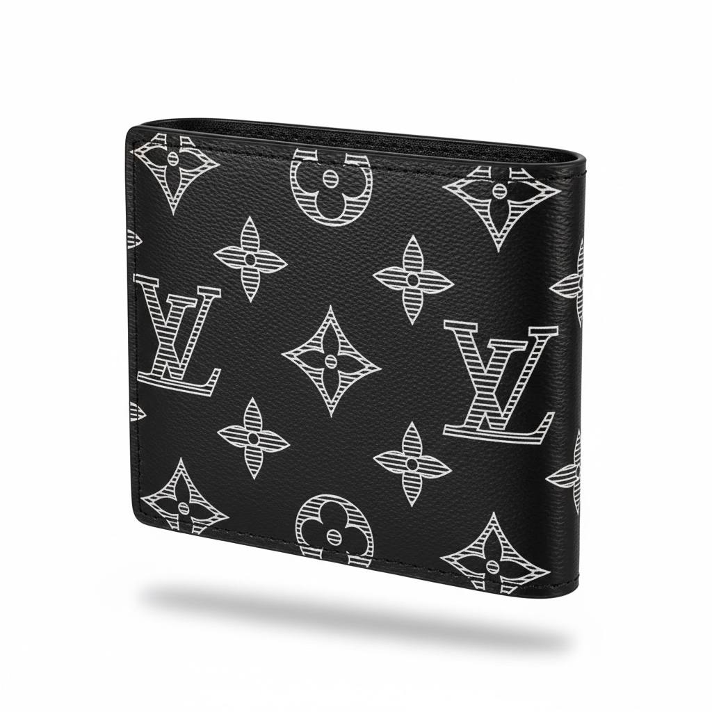 Louis Vuitton Black & White Monogram Bifold Wallet 🖤🤍✨