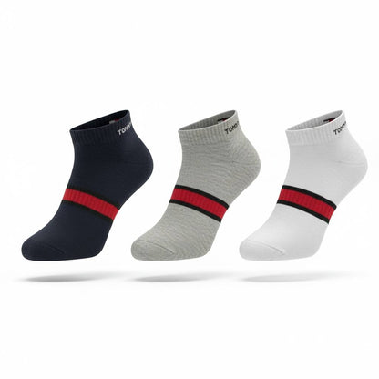 Tommy Hilfiger Ankle Socks 6-Pack 🧦🔥 | Premium Cotton Comfort & Signature Stripe