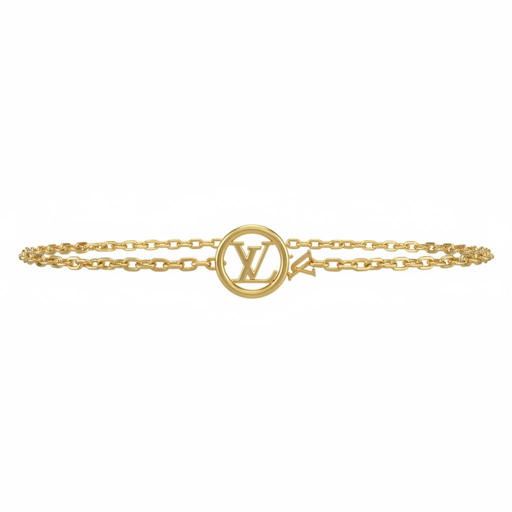 Louis Vuitton LV Chain Belt – Gold Logo Statement Waist Accessory ✨🔗