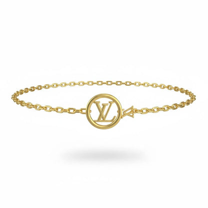 Louis Vuitton LV Chain Belt – Gold Logo Statement Waist Accessory ✨🔗