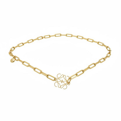 Loewe Anagram Chain Belt – Gold Statement Luxury Waist Accessory ✨🔗