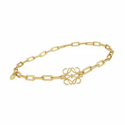 Loewe Anagram Chain Belt – Gold Statement Luxury Waist Accessory ✨🔗