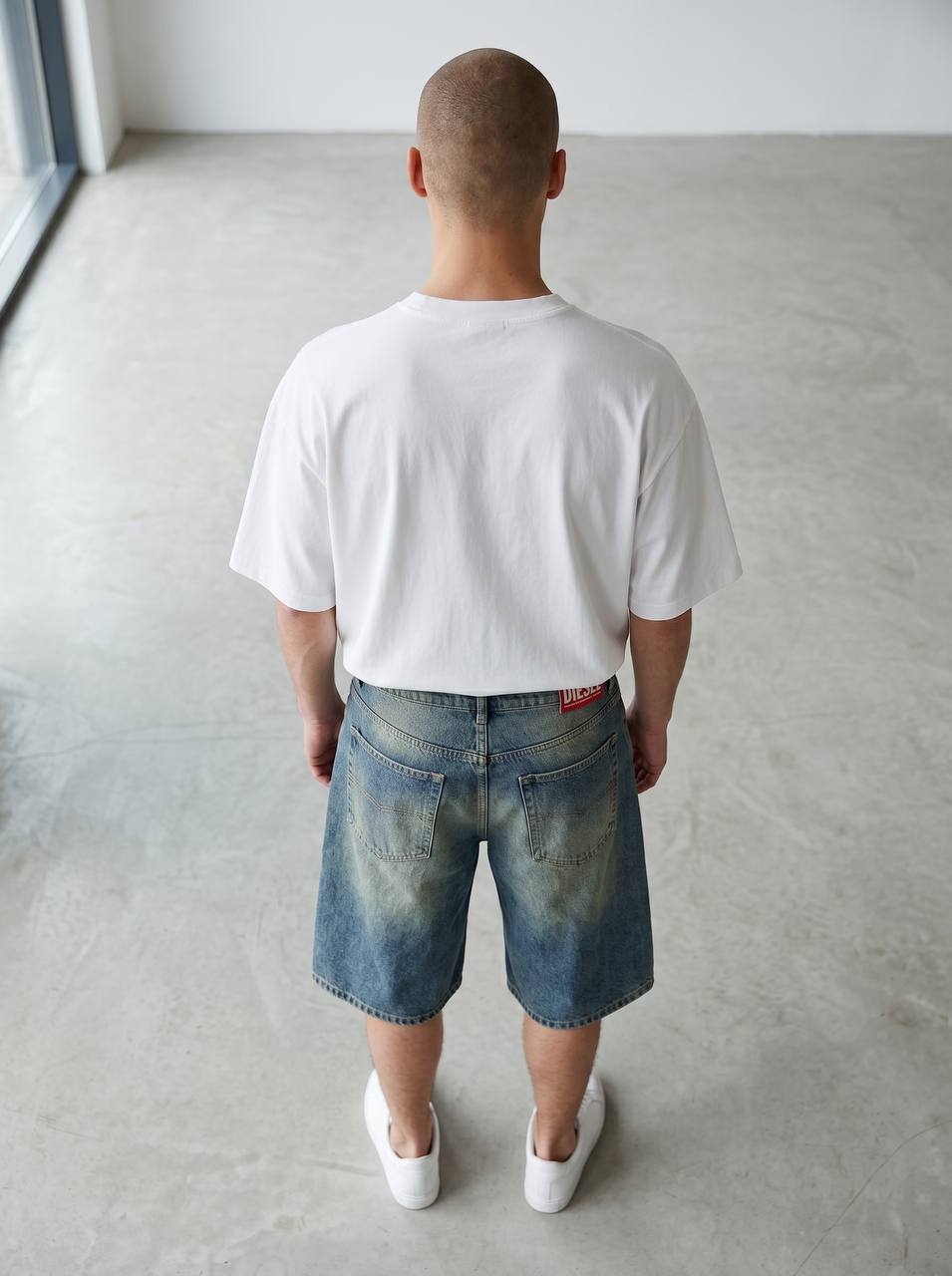 Diesel Wide-Leg Jorts – Vintage Wash Denim Shorts 👖🔥
