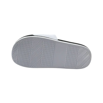 Burberry Check Logo Slides – White Edition 🤍✨
