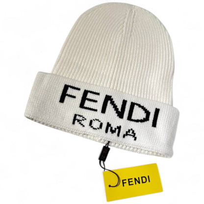 Fendi Roma  Ribbed Beanie