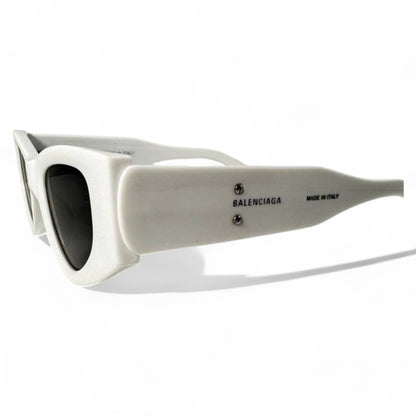 Balenciaga White Chunky Frame Sunglasses